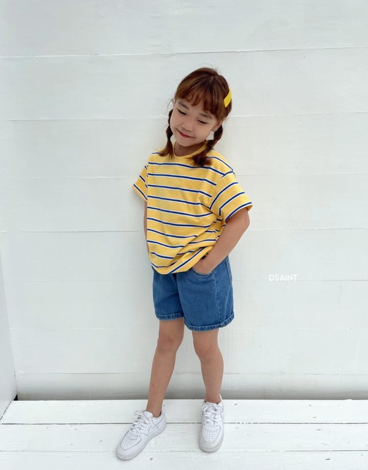 Dsaint - Korean Children Fashion - #discoveringself - Multi Stripes Tee