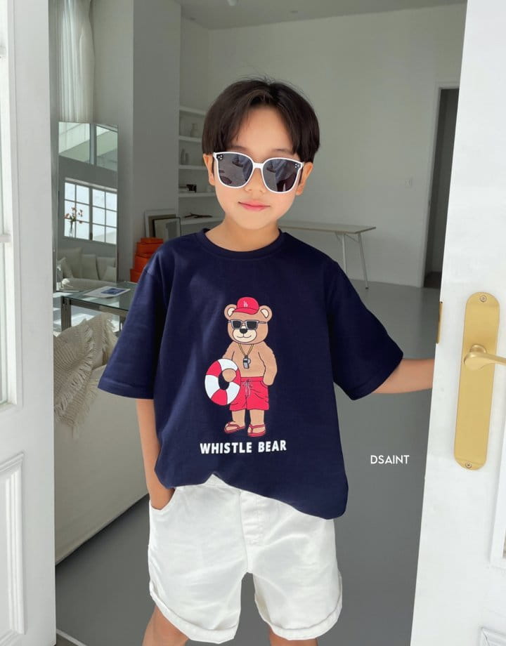 Dsaint - Korean Children Fashion - #discoveringself - Whisle Bear Tee - 12