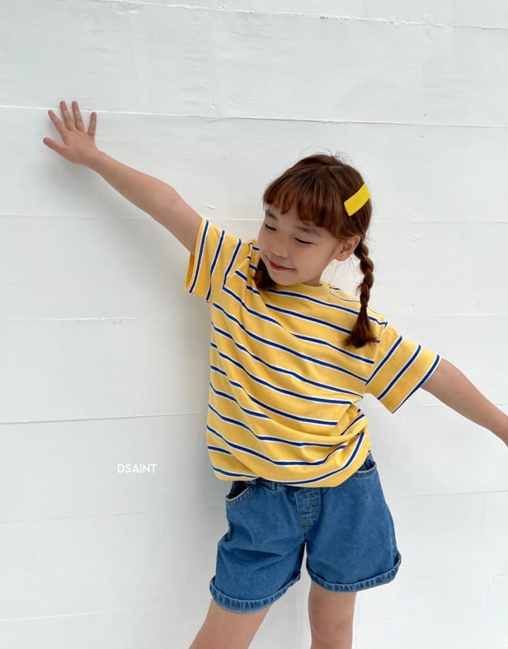 Dsaint - Korean Children Fashion - #fashionkids - Multi Stripes Tee - 2