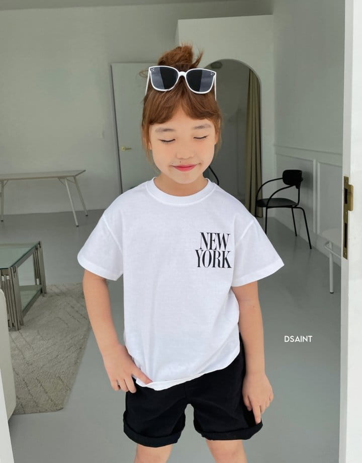 Dsaint - Korean Children Fashion - #kidsshorts - New York Tee - 5