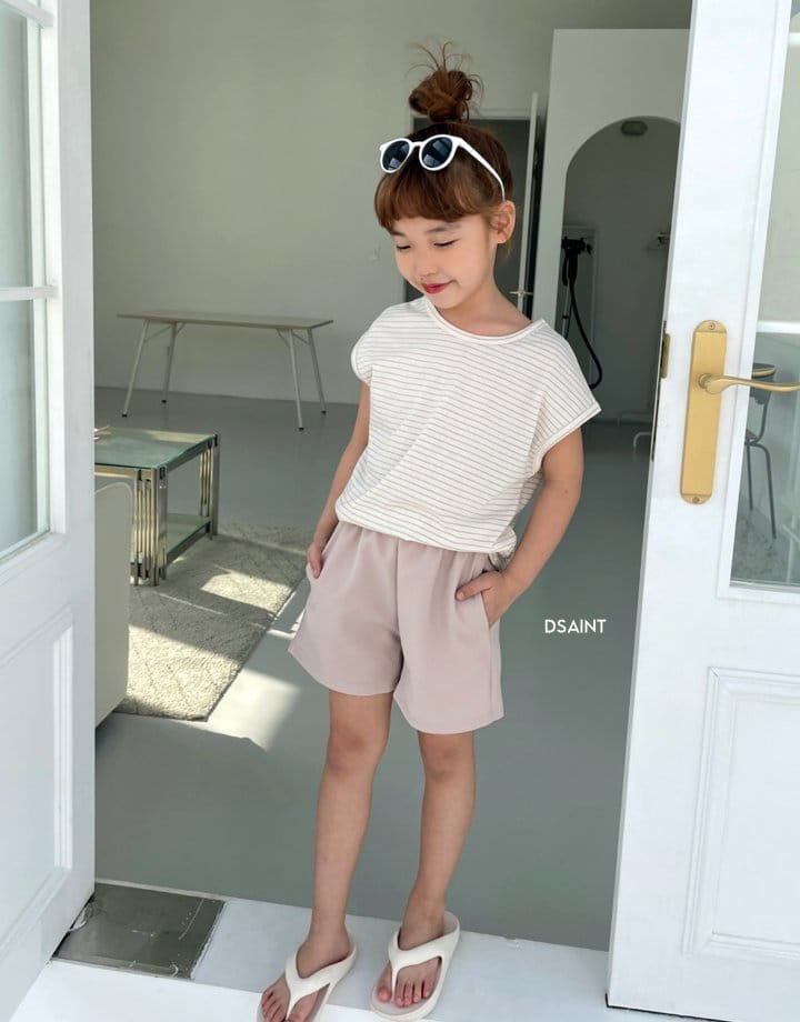 Dsaint - Korean Children Fashion - #kidzfashiontrend - Piping Sleeveless Tee - 2