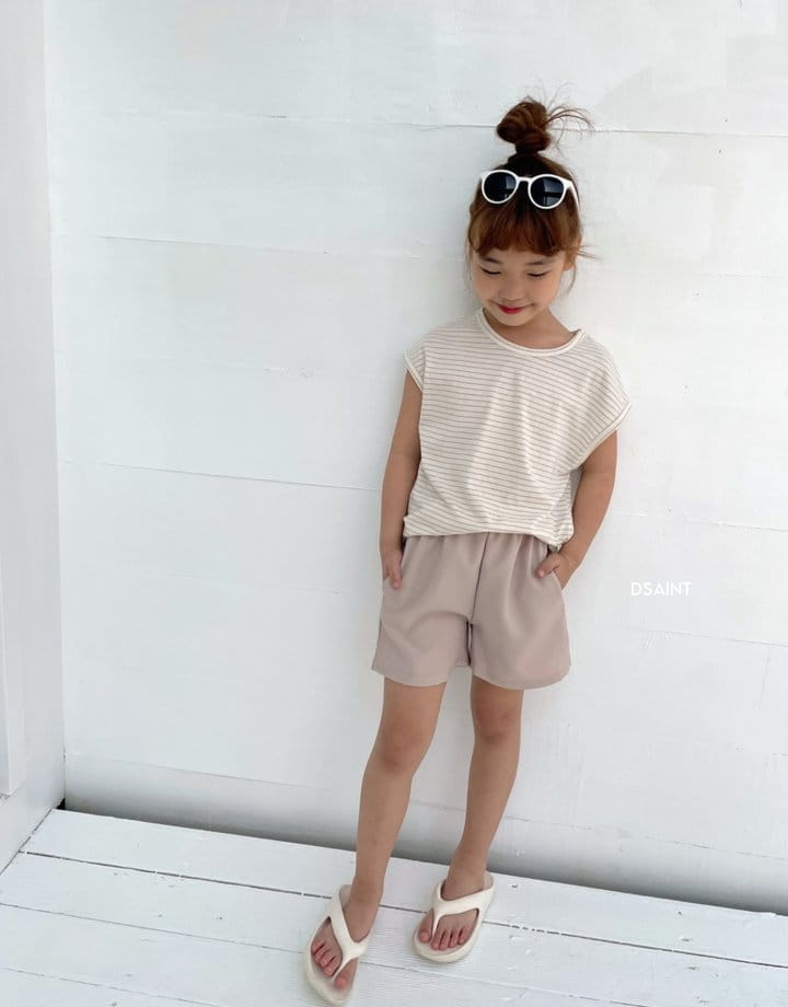 Dsaint - Korean Children Fashion - #Kfashion4kids - Piping Sleeveless Tee - 4