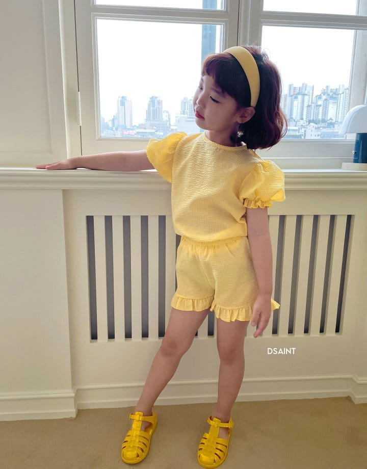 Dsaint - Korean Children Fashion - #littlefashionista - Pretty Top Bottom Set