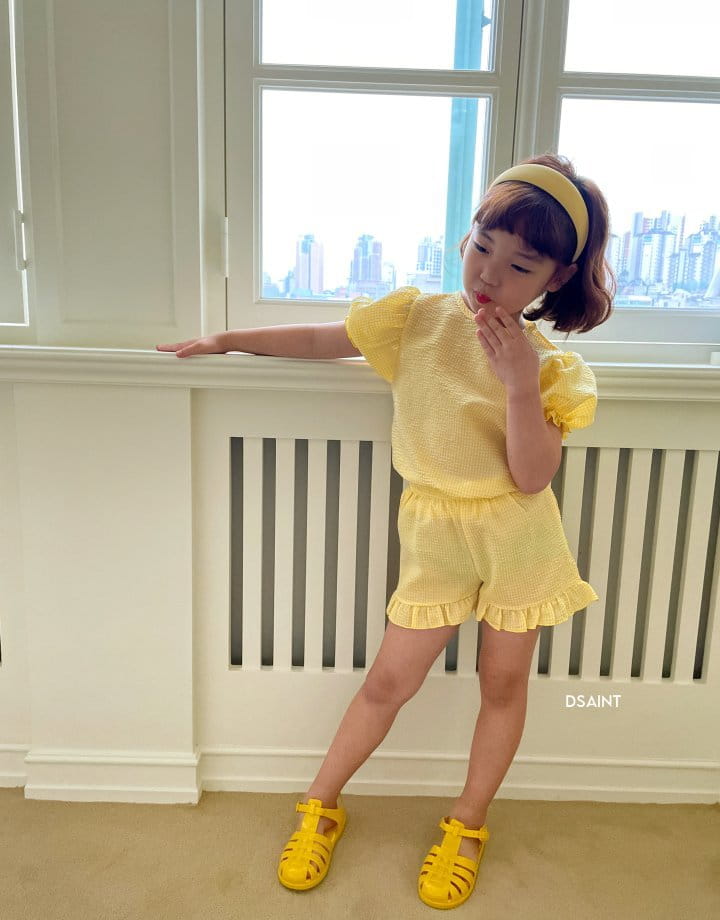 Dsaint - Korean Children Fashion - #magicofchildhood - Pretty Top Bottom Set - 2