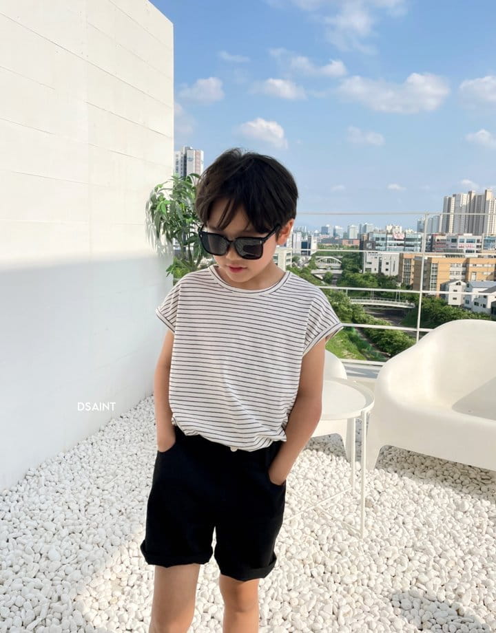 Dsaint - Korean Children Fashion - #minifashionista - Piping Sleeveless Tee - 6