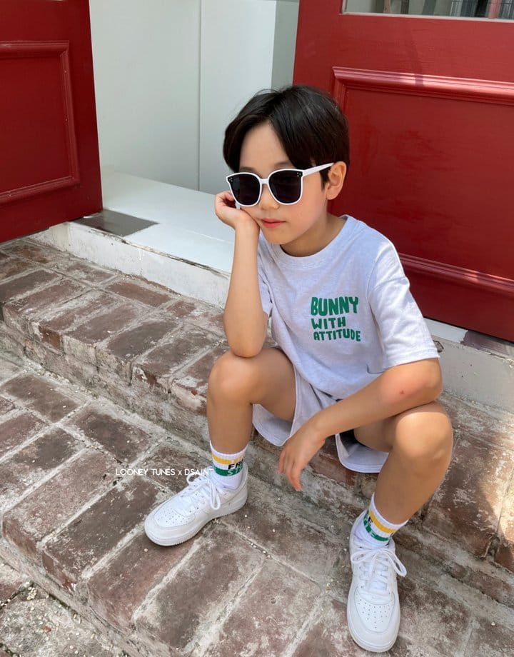 Dsaint - Korean Children Fashion - #minifashionista - With Bunny Top Bottom Set - 7