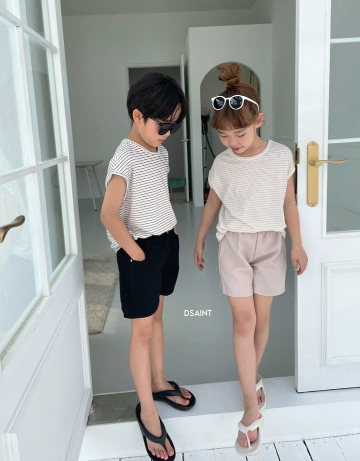 Dsaint - Korean Children Fashion - #prettylittlegirls - Piping Sleeveless Tee - 7
