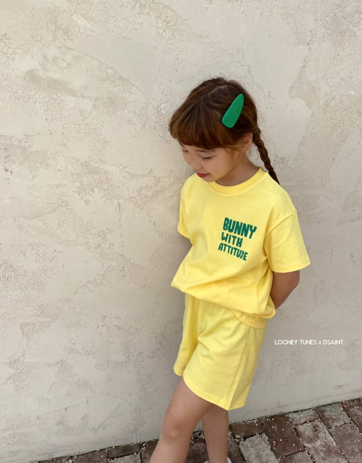 Dsaint - Korean Children Fashion - #prettylittlegirls - With Bunny Top Bottom Set - 8