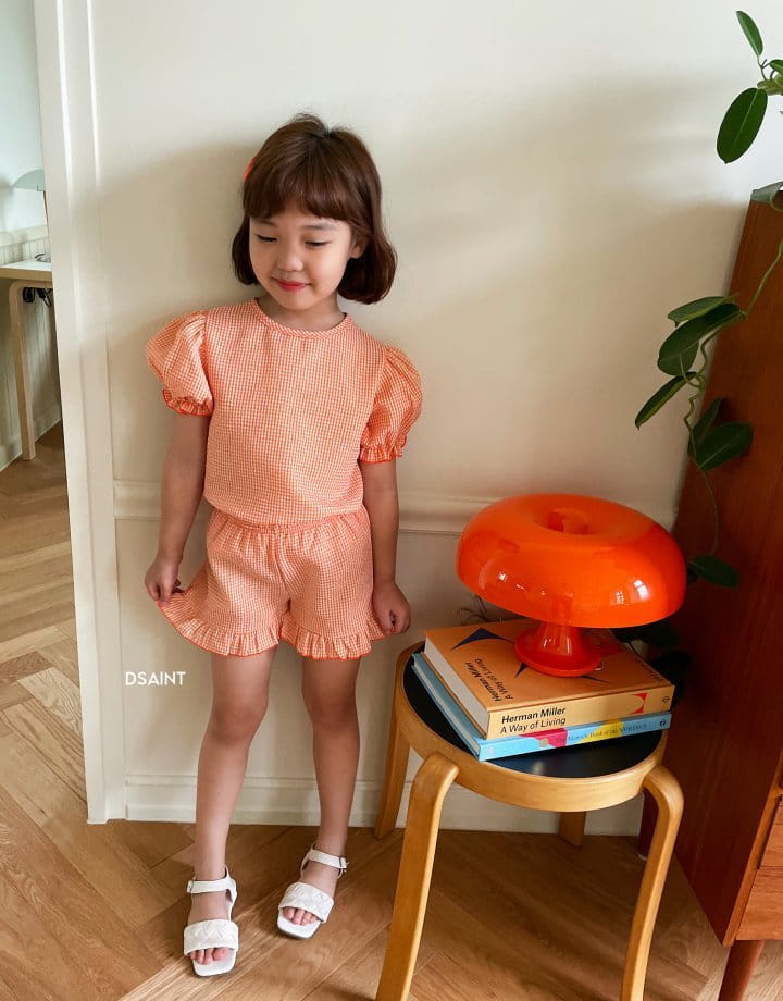 Dsaint - Korean Children Fashion - #todddlerfashion - Pretty Top Bottom Set - 5