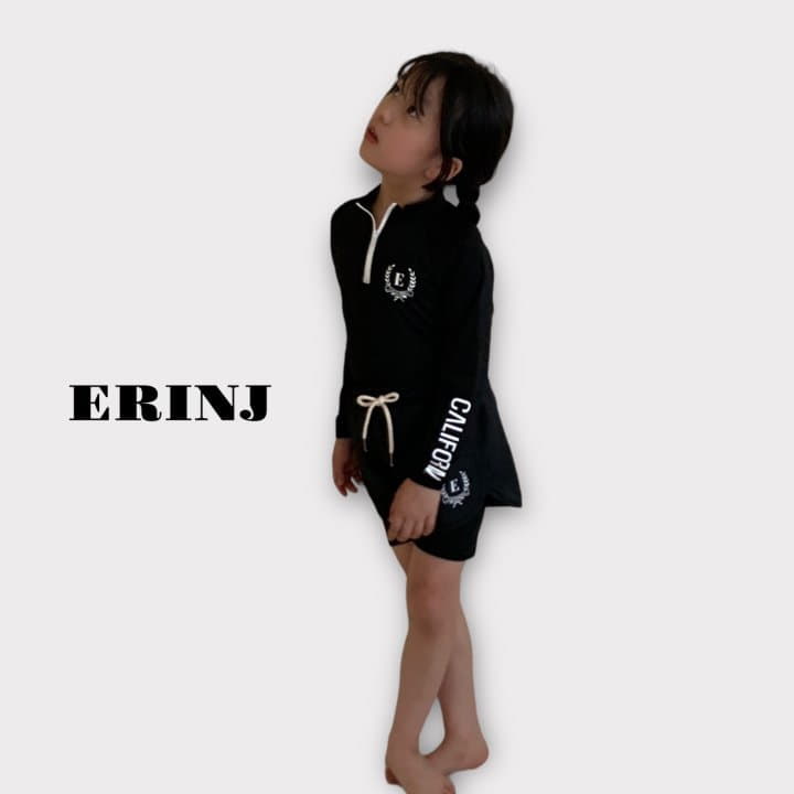 Erin J - Korean Children Fashion - #kidsshorts - Rashguard Half zIp-up