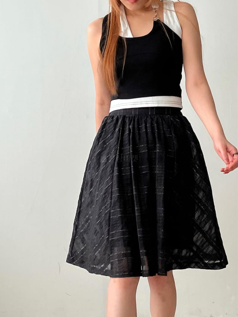 Flipar - Korean Women Fashion - #momslook - Check Balloon Skirt - 9