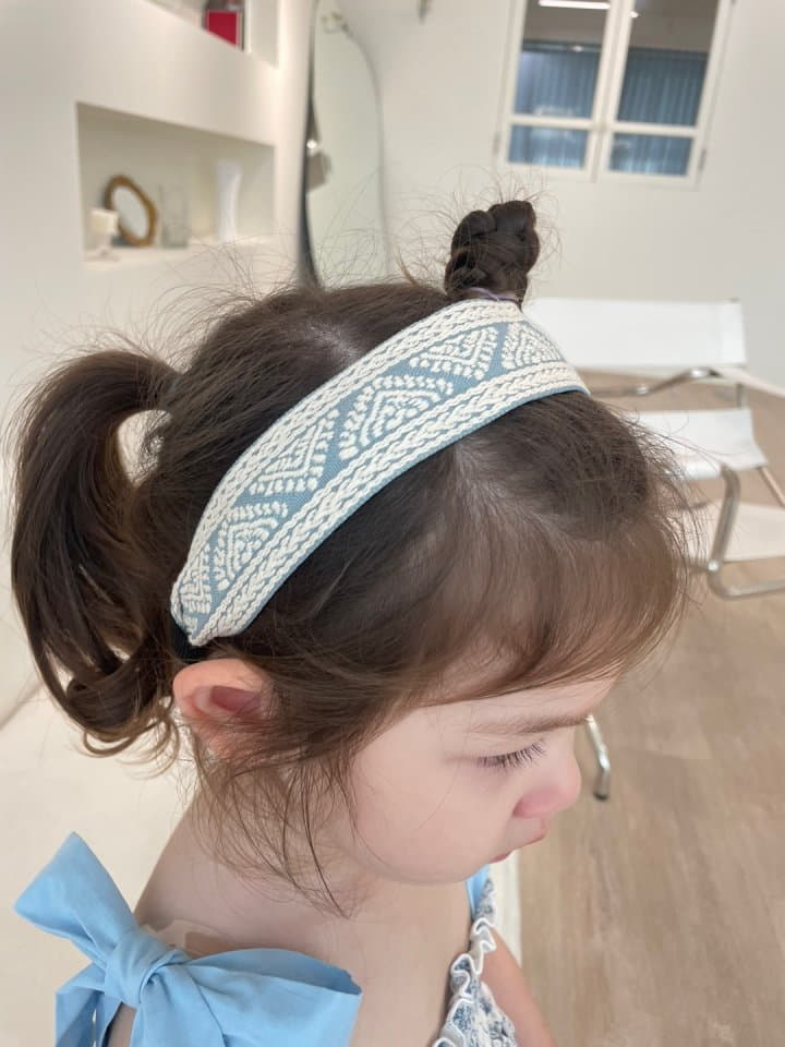 Flower J - Korean Children Fashion - #magicofchildhood - Blue Hairband - 2