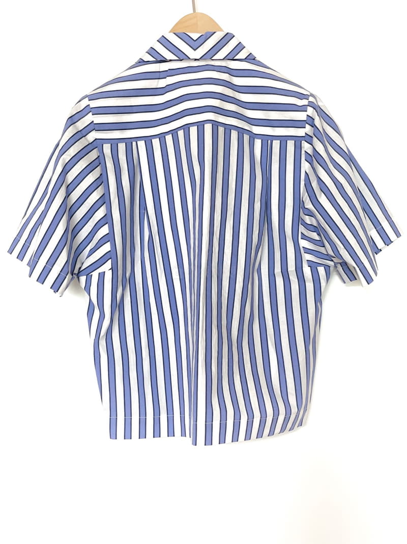 Fric - Korean Women Fashion - #momslook - Jim Stripes Shirt - 6