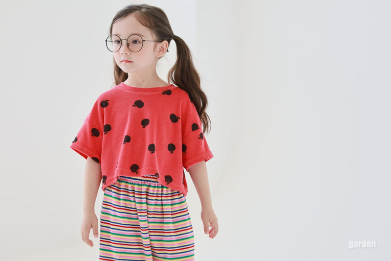 Garden - Korean Children Fashion - #Kfashion4kids - Apple Terry Tee