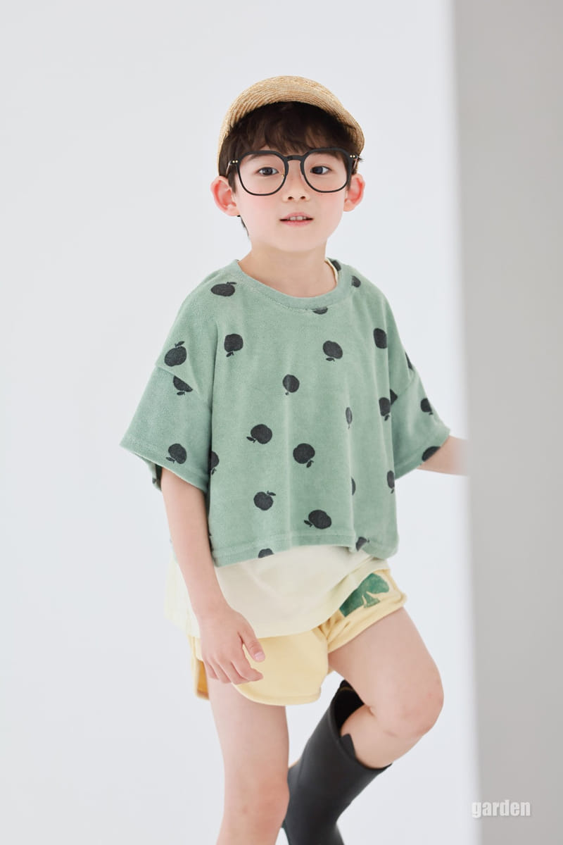 Garden - Korean Children Fashion - #childrensboutique - Apple Terry Tee - 10