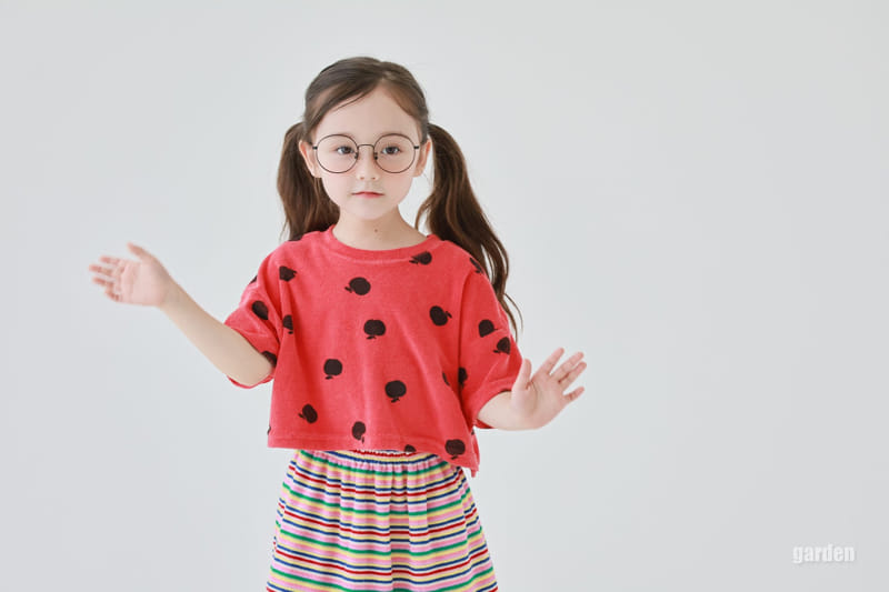Garden - Korean Children Fashion - #littlefashionista - Apple Terry Tee - 2