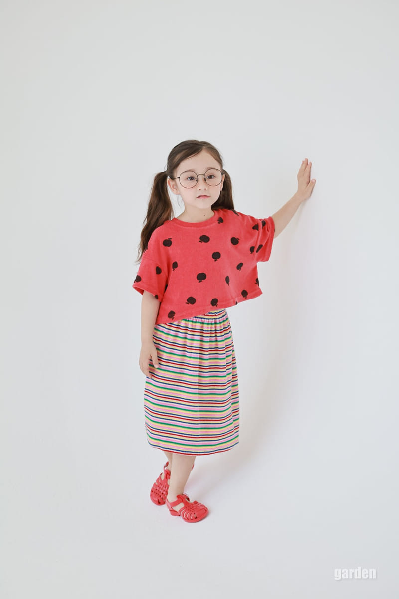 Garden - Korean Children Fashion - #magicofchildhood - Apple Terry Tee - 3