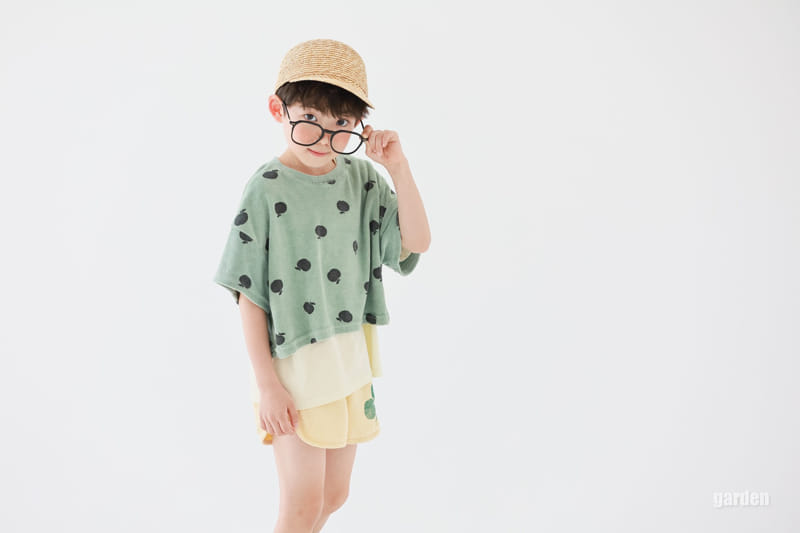 Garden - Korean Children Fashion - #toddlerclothing - Apple Terry Tee - 7