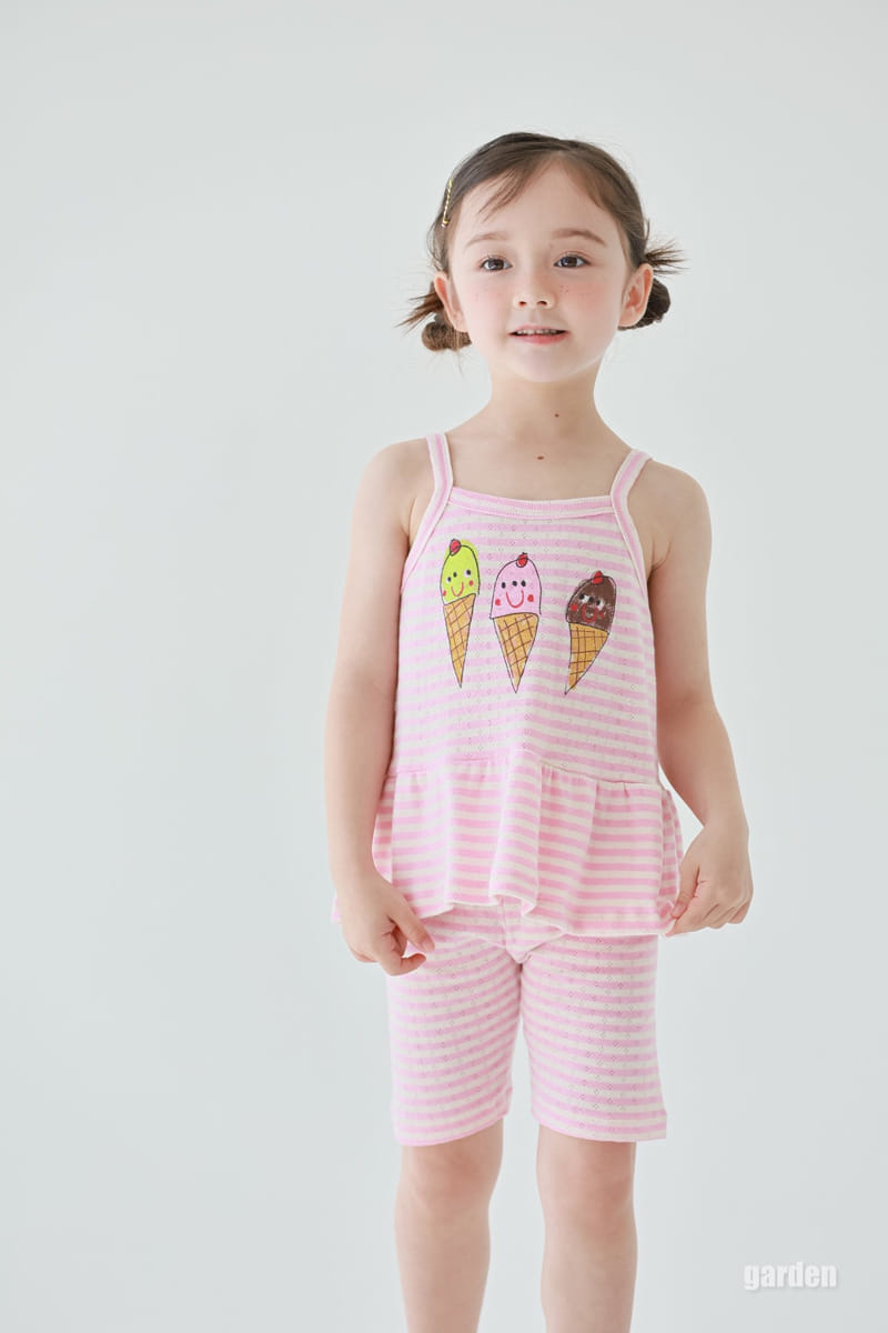 Garden - Korean Children Fashion - #todddlerfashion - Ice Cream Sleeveless - 4
