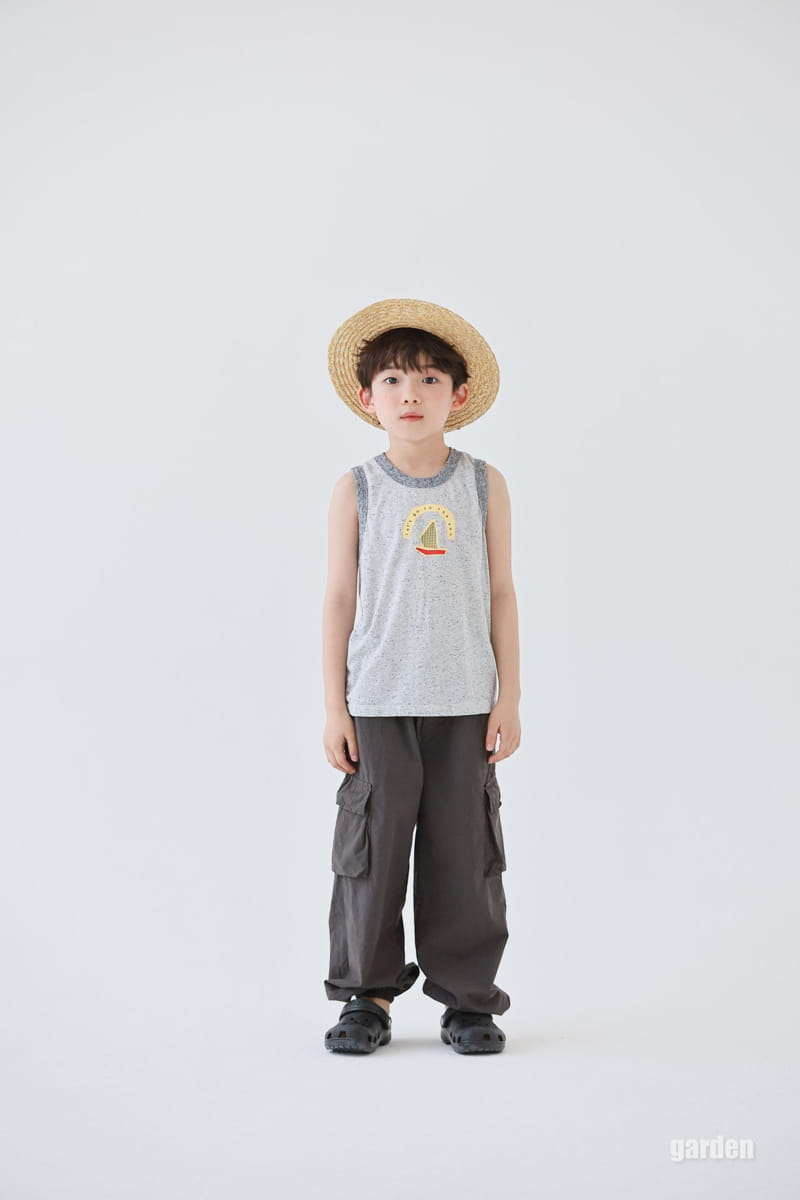 Garden - Korean Children Fashion - #toddlerclothing - Aqua Cargo Pants