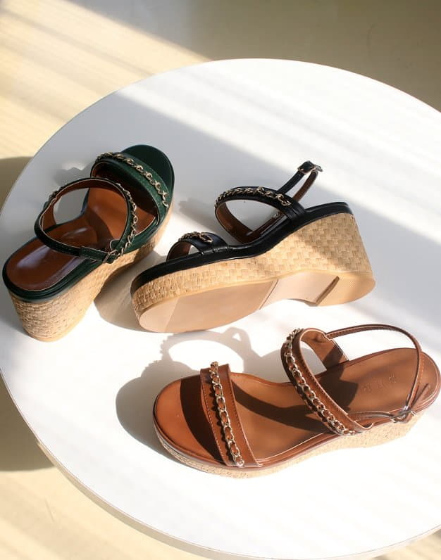 Golden Shoe - Korean Women Fashion - #momslook - se1805  Sandals