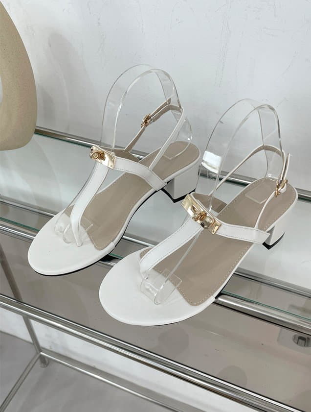 Golden Shoe - Korean Women Fashion - #momslook - bu2152  Sandals - 2