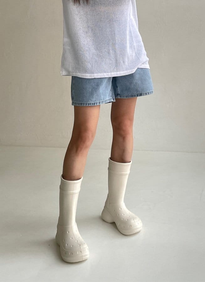 Golden Shoe - Korean Women Fashion - #vintagekidsstyle - p530 rainboots Boots - 4