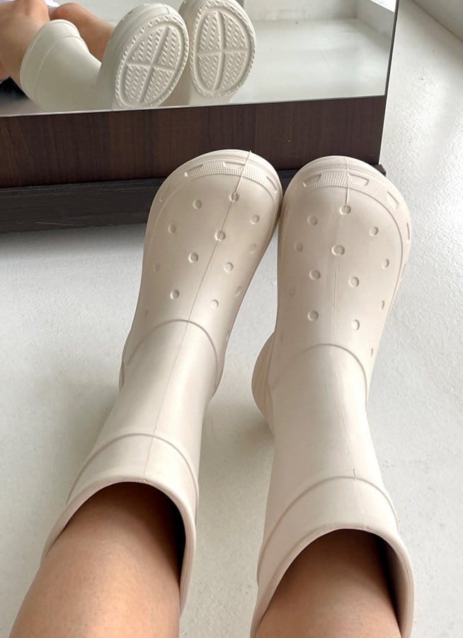 Golden Shoe - Korean Women Fashion - #restrostyle - p530 rainboots Boots - 5