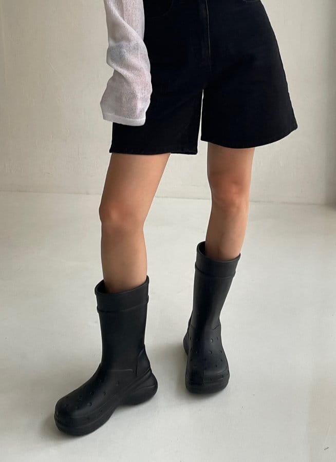 Golden Shoe - Korean Women Fashion - #womensfashion - p530 rainboots Boots