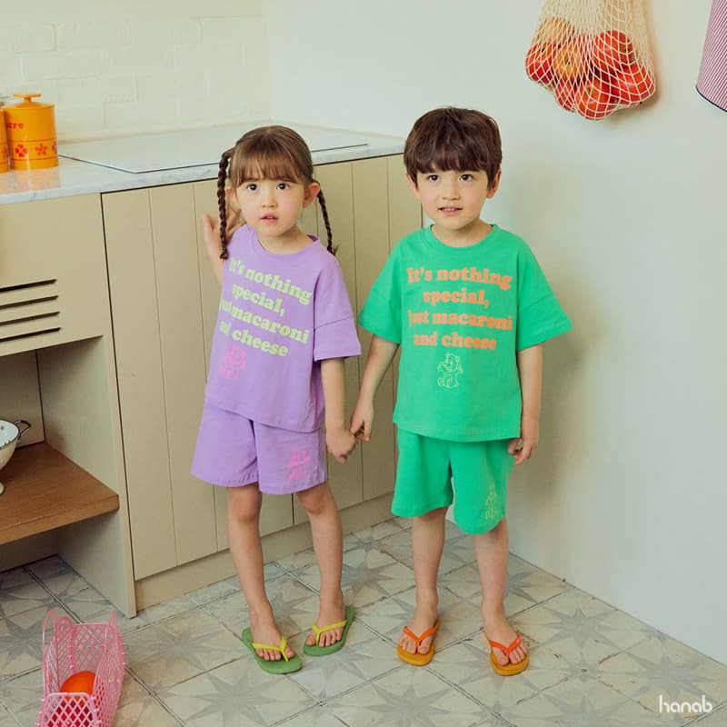 Hanab - Korean Children Fashion - #Kfashion4kids - Macaroni Top Bottom Set - 8
