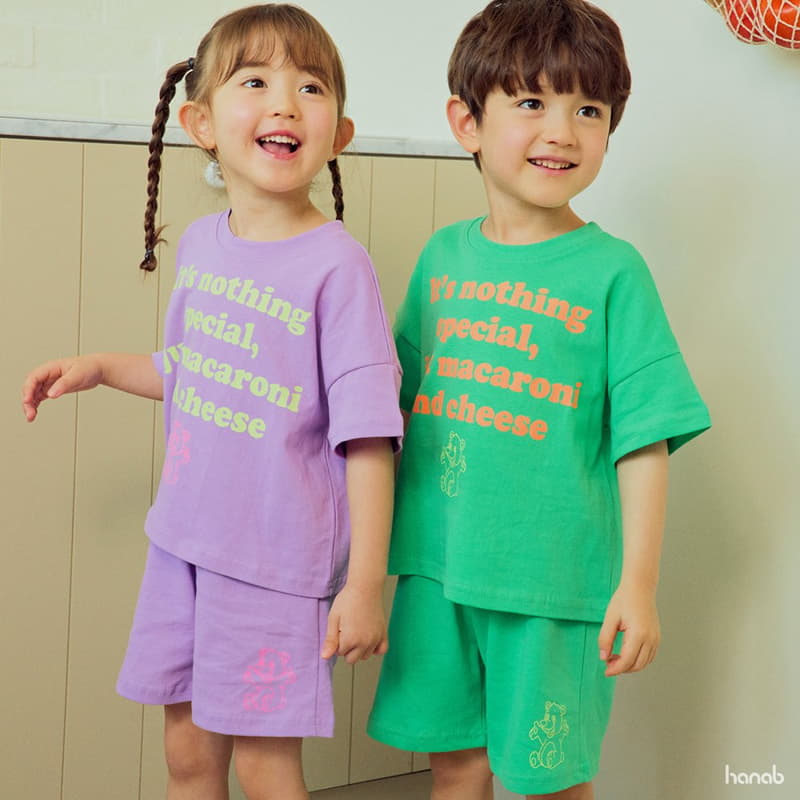 Hanab - Korean Children Fashion - #designkidswear - Macaroni Top Bottom Set - 2
