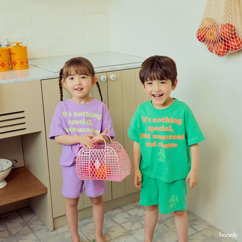 Hanab - Korean Children Fashion - #discoveringself - Macaroni Top Bottom Set - 3