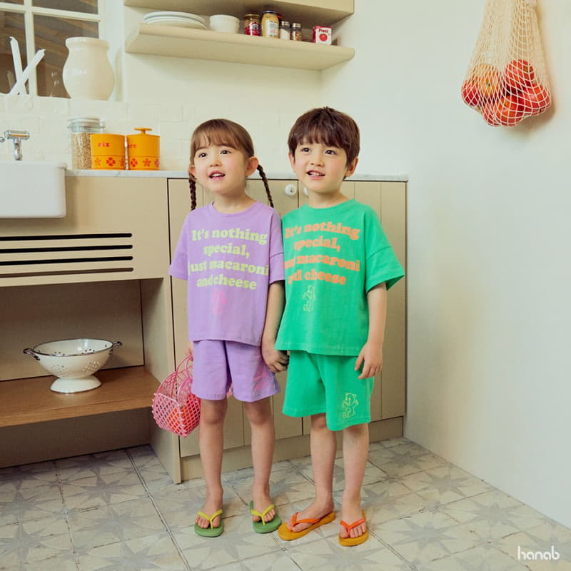 Hanab - Korean Children Fashion - #discoveringself - Macaroni Top Bottom Set - 4