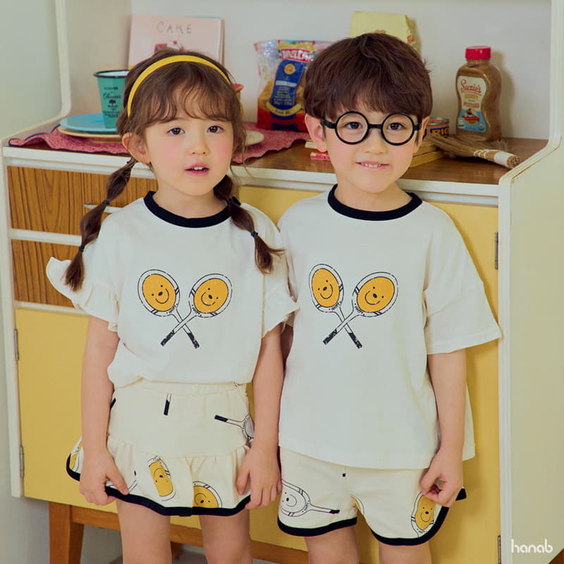 Hanab - Korean Children Fashion - #kidsshorts - Tennis Top Bottom Set - 5