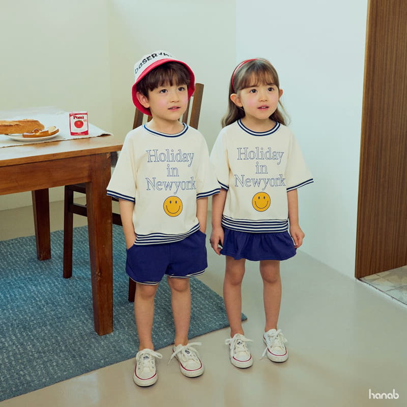 Hanab - Korean Children Fashion - #kidsshorts - In New York Top Bottom Set - 6