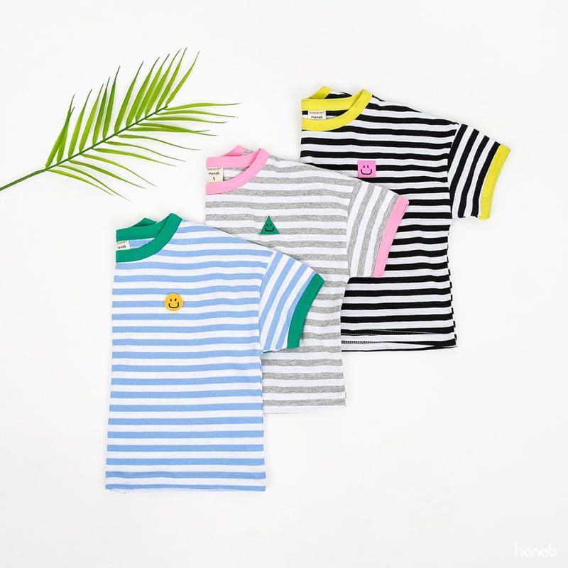 Hanab - Korean Children Fashion - #kidsshorts - Cool Stripes Tee - 7