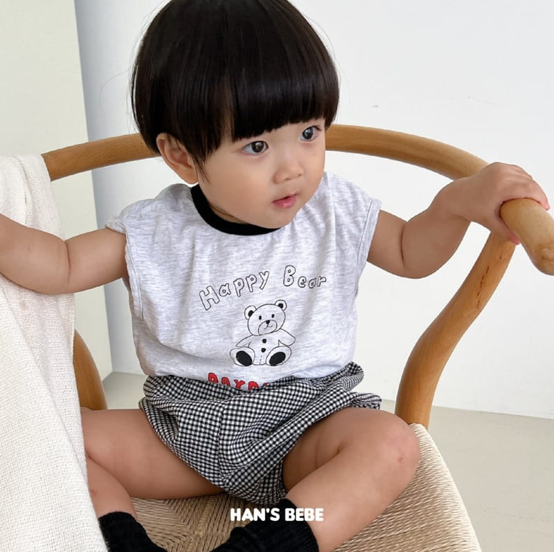 Han's - Korean Baby Fashion - #babyboutique - Bebe Milk Check Bloomer - 3