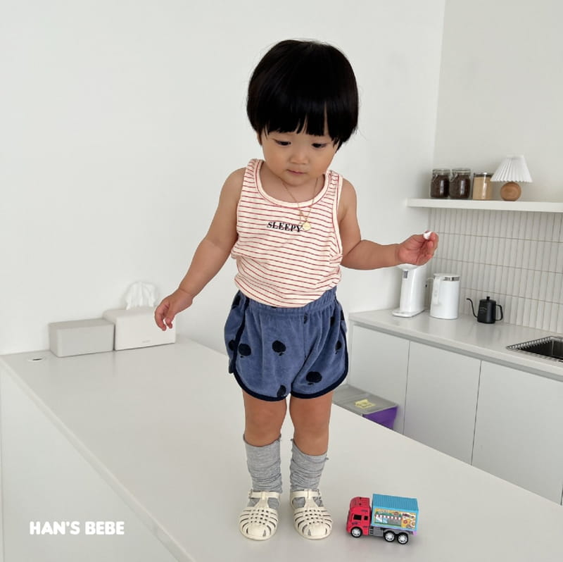 Han's - Korean Baby Fashion - #babyclothing - Bebe Apple Piping Shorts - 10