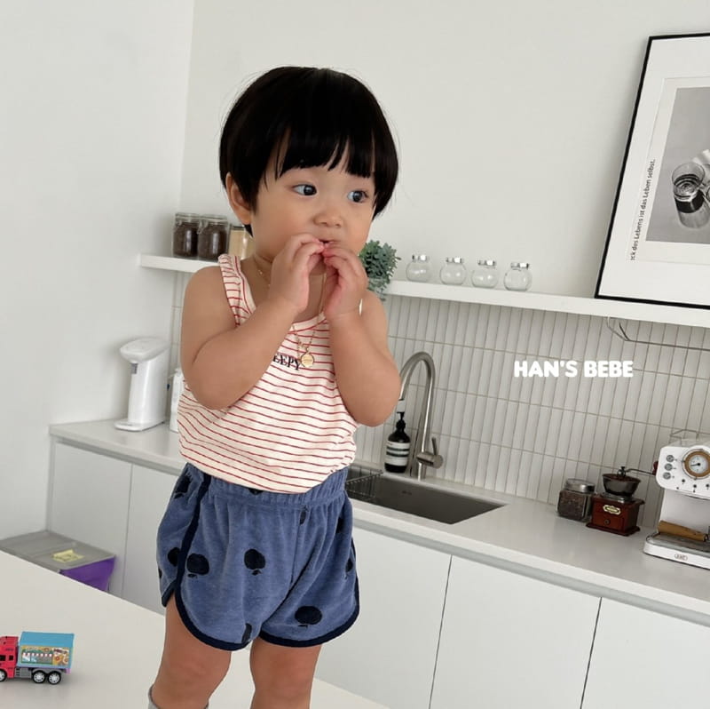 Han's - Korean Baby Fashion - #babyfashion - Bebe Apple Piping Shorts - 11