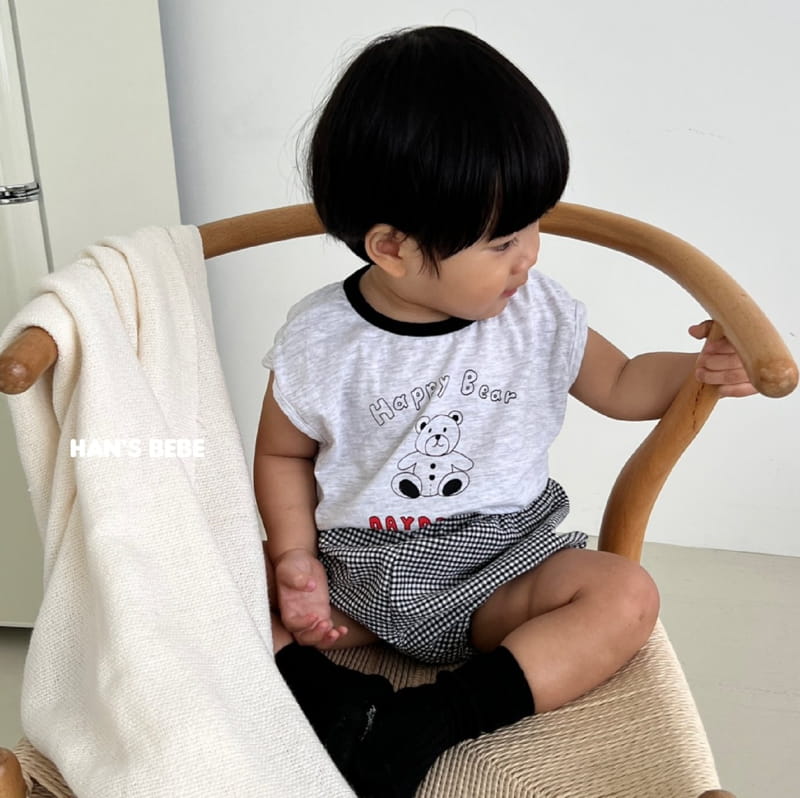Han's - Korean Baby Fashion - #babyfever - Bebe Milk Check Bloomer - 7