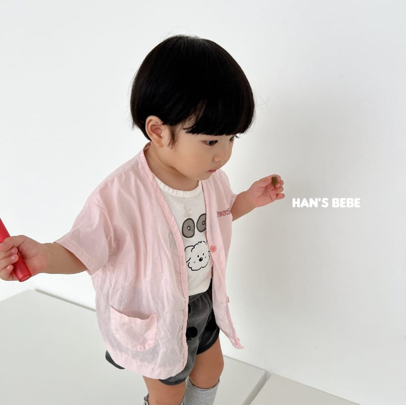 Han's - Korean Baby Fashion - #babylifestyle - Bebe Peach Cardigan