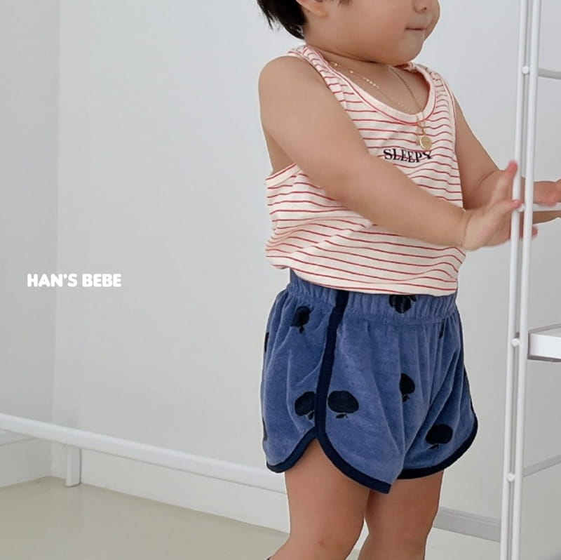 Han's - Korean Baby Fashion - #babyootd - Bebe Apple Piping Shorts