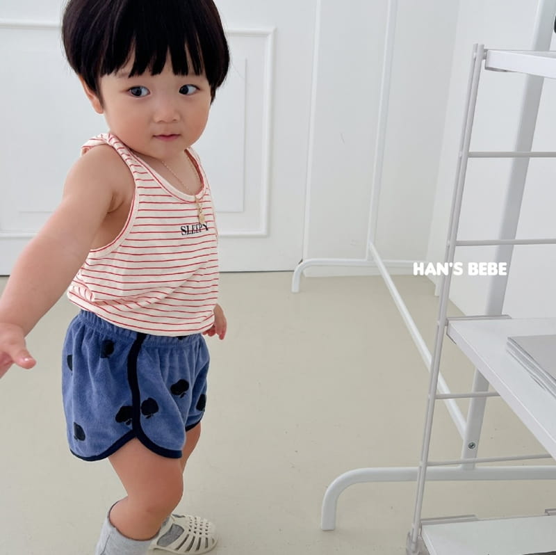 Han's - Korean Baby Fashion - #babyoutfit - Bebe Apple Piping Shorts - 4