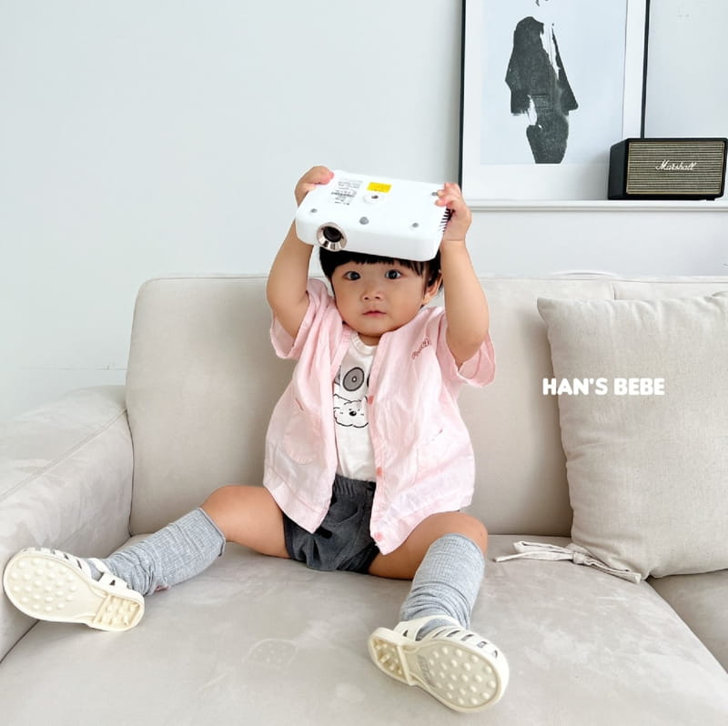 Han's - Korean Baby Fashion - #onlinebabyboutique - Bebe Peach Cardigan - 7