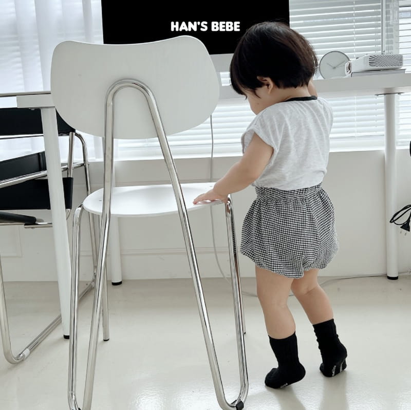Han's - Korean Baby Fashion - #smilingbaby - Bebe Milk Check Bloomer - 2
