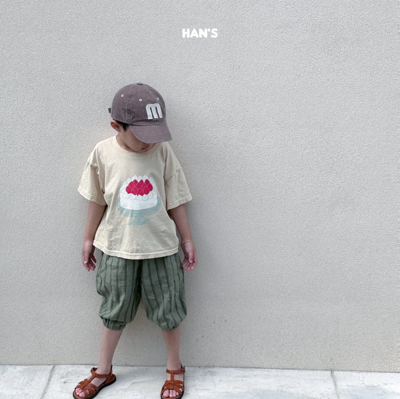 Han's - Korean Children Fashion - #Kfashion4kids - Stripes Capri Pants - 8