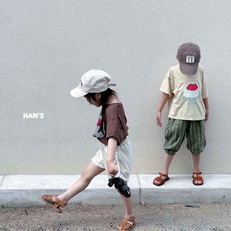 Han's - Korean Children Fashion - #discoveringself - Stripes Capri Pants - 4