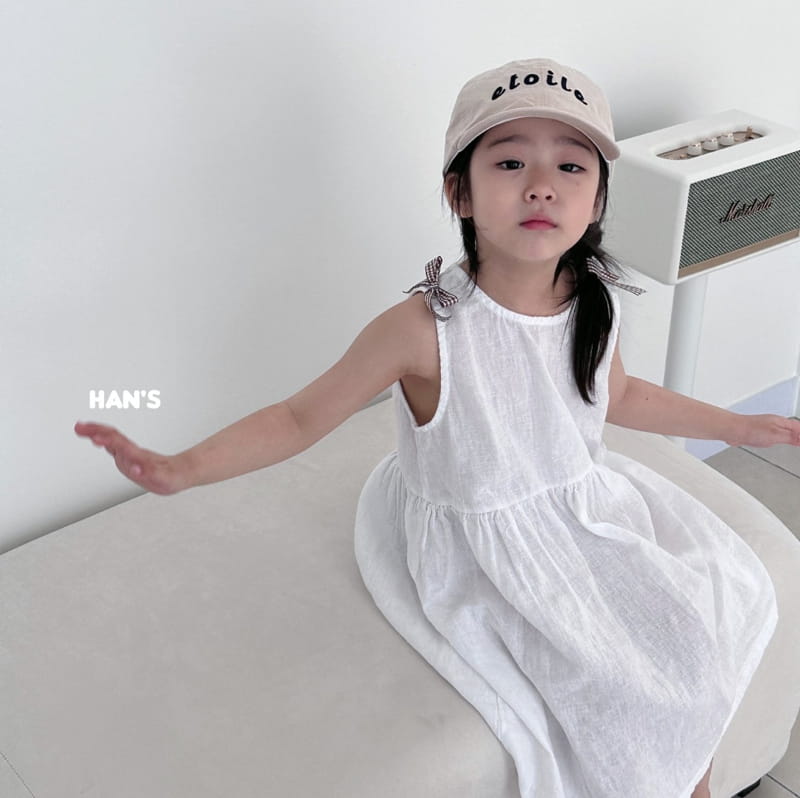 Han's - Korean Children Fashion - #kidsstore - Ribbon One-piece