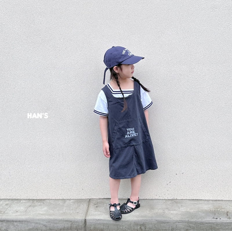 Han's - Korean Children Fashion - #kidzfashiontrend - Pocket One-piece - 3