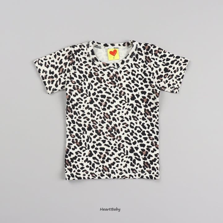 Heart Baby - Korean Baby Fashion - #babyoninstagram - Leopard Short Sleeves Bodysuir - 8